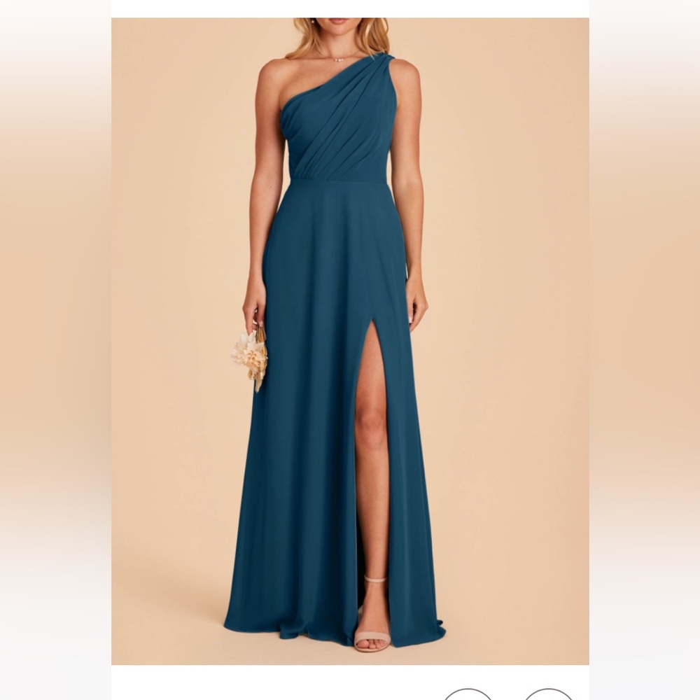 Birdy Grey Teal One-Shoulder Dress